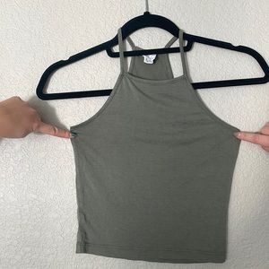 Women’s halter crop top.